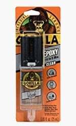 Gorilla 2 Part Epoxy, 5 Minute Set, .85 ounce Syringe, Clear