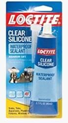 Loctite Clear Silicone Waterproof Sealant 2.7-Ounce Tube (908570)